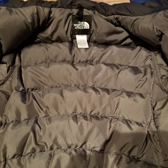 North Face Mens Small Blue 96 Vintage Retro Nuptse Puffer Jacket 700 Down Coat - Picture 2 of 4